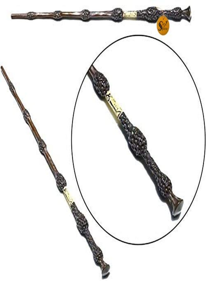 سايج سكوير عصا سحرية كلاسيكية مصنوعة يدويًا من المعدن من سيج سكوير، عصا سحرية قابلة للتحصيل، إكسسوار تنكري (طولها 40 سم، متعددة الألوان) - Image 4